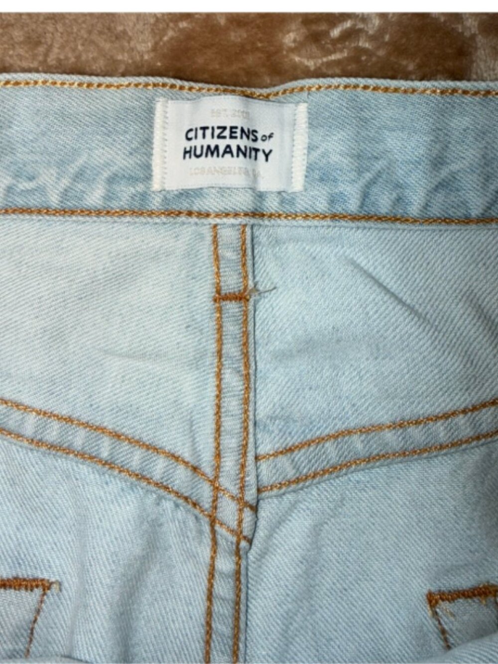 CITIZENS OF HUMANITY - Brynn Drawstring Waist Wide Leg Jeans, Size 31 - Picture 5 of 9